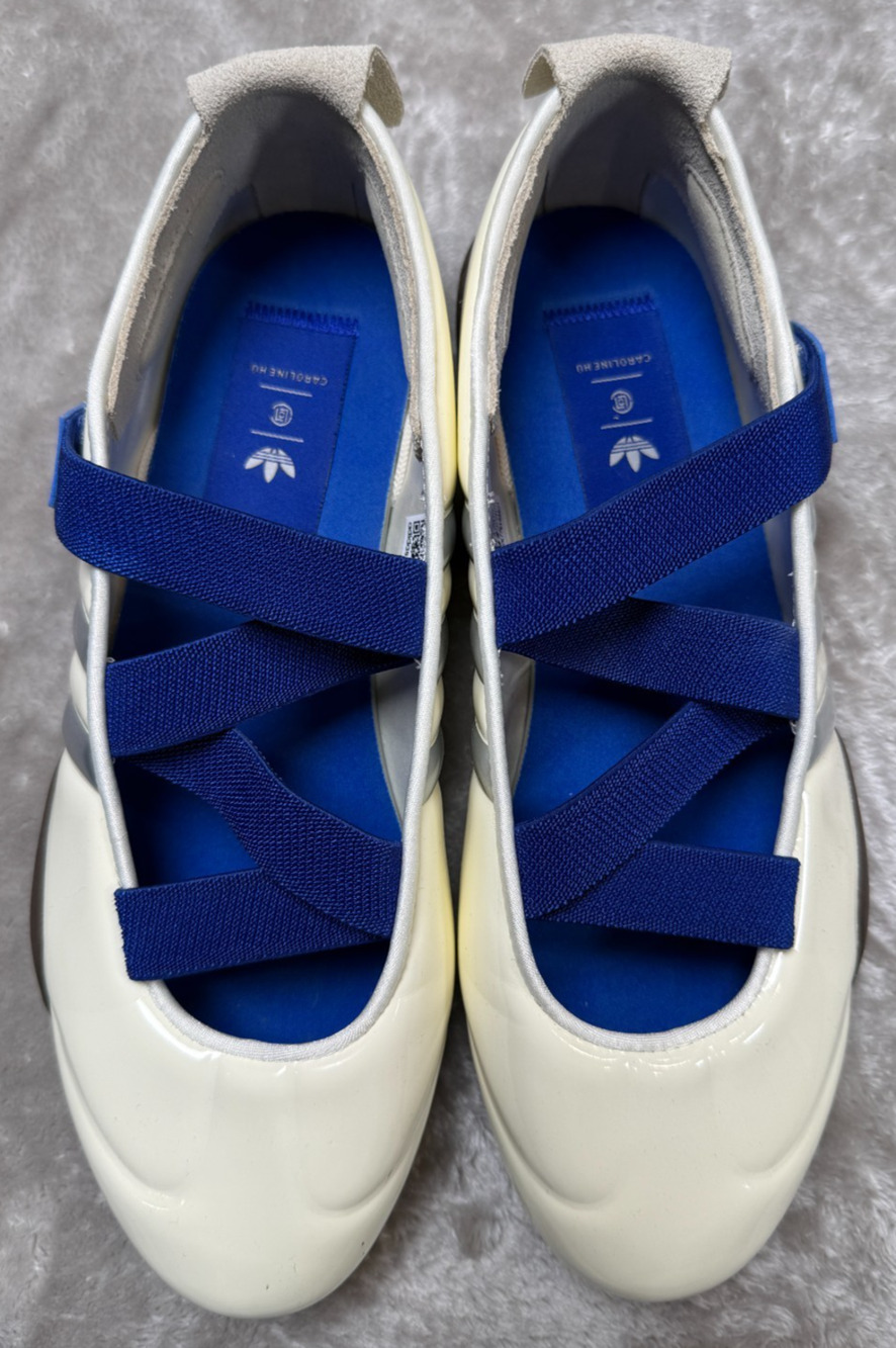 Adidas Taekwondo Caroline Hu x CLOT Off White Royal Blue Gum Sneakers Womens 9.5